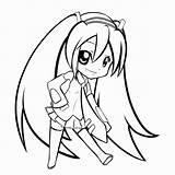 Miku Hatsune Chibi Coloring Vocaloid Pages Clipartmag Drawing Clipart Collection sketch template