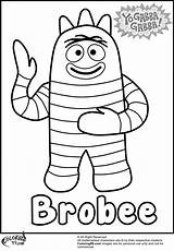Gabba Yo Coloring Pages Brobee Printable Colouring Monster Sheets Onlycoloringpages Team Print Baby Colors Expression Usual Shown Getdrawings He Just sketch template