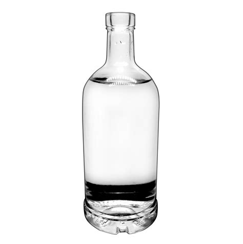 empty  beverage cl cl clear rum glass liquor bottles  guala top ml vodka bottle