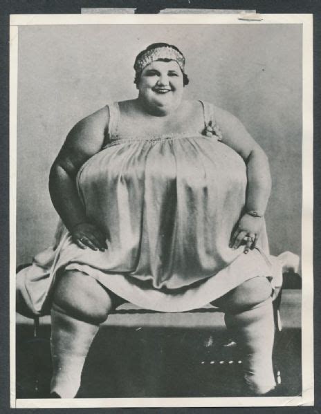 1938 Photo Of 700 Pound Circus Fat Lady Doris Bleu Vintage Circus