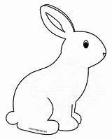 Rabbit Coloring Printable Pages Kids Easter sketch template
