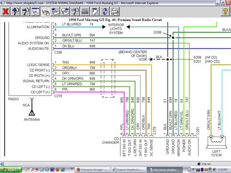diagram  ford mustang gt radio wiring diagram mydiagramonline