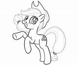 Pony Applejack Little Coloring Pages Printable Random Color Print Getcolorings Comments sketch template
