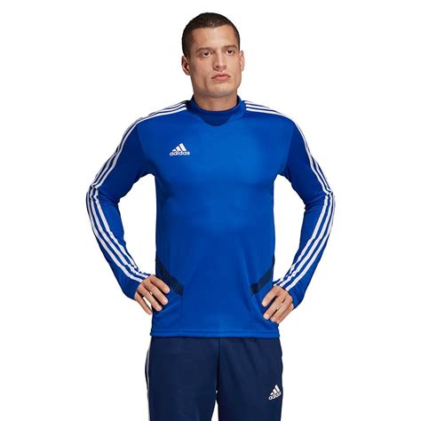 adidas tiro  training top regular long sleeve  shirt blue goalinn