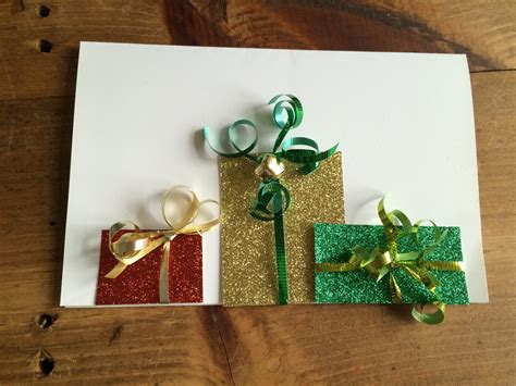 handmade christmas cards   glitter scrapbook paper