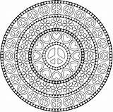 Coloring Pages Mandala Mandalas Hippie Dover Peace Adult Publications Books Book Doverpublications Colouring Para Adults Colorear Printable Groovy Welcome Colorir sketch template