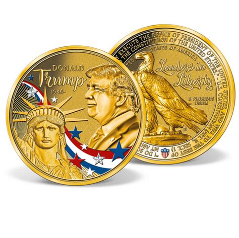 donald trump gold layered gold american mint