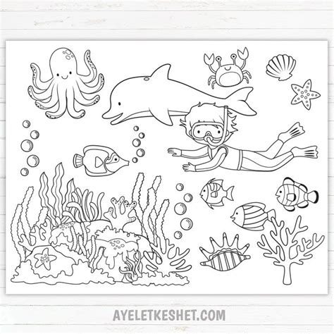 ocean coloring pages  adults ideas