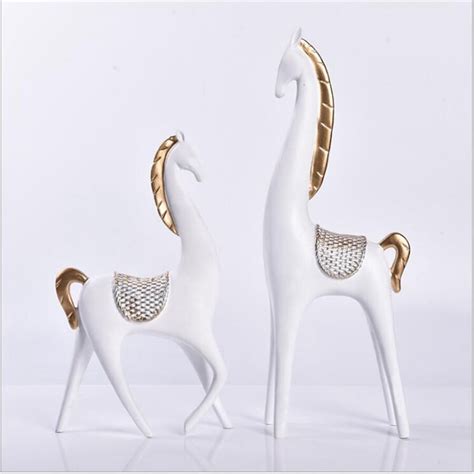 european horse figurines decoration simple style home decoration accessories room desk