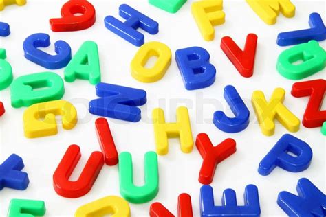 plastic magnetic letters  numbers stock photo colourbox