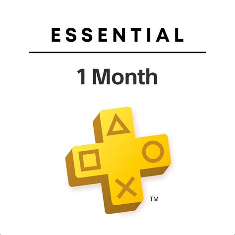 playstation  essential  month subscription