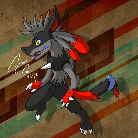 Lucario Zoroark Fusion By Drawingandthings On Deviantart