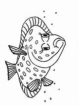 Coloring Flounder Pages Sebastian Fish Crab Printable Getcolorings Print sketch template