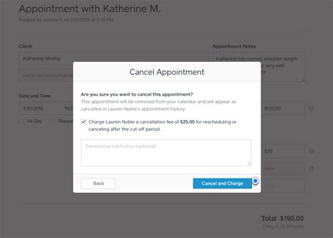 set a custom cancellation policy with square appointments square support center us
