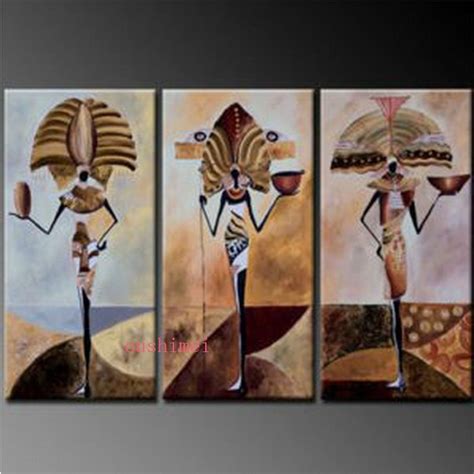 Handmade Abstract Egypt Character Oil Painting On Canvas