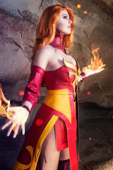 Dota 2 Lina Fire Cosplay Cosalbum