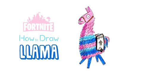fortnite llama drawing outline fortnite loot llama drawing