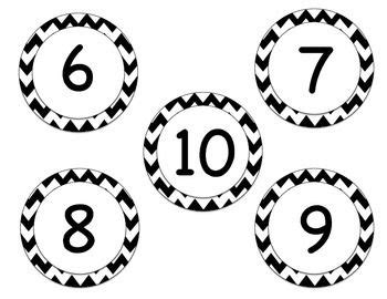 chevron themed number labels number labels chevron numbers
