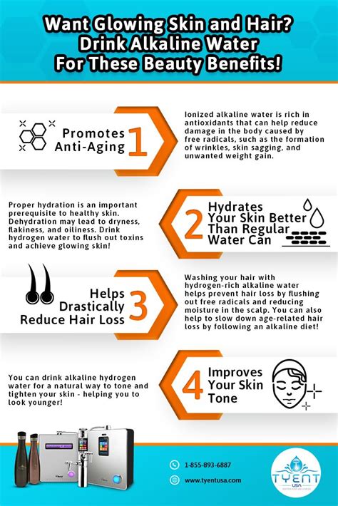 alkaline water benefits   skin hair  health
