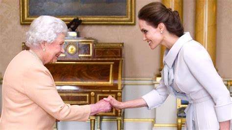 Angelina Jolie And Queen Elizabeth Ii Are Basically Bffs Now Marie Claire