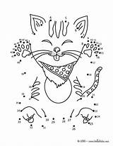 Dot Cat Dots Connect Coloring Game Funny Kids Pages Printable Games Cats Hellokids Pets Point Printables Print Animal Do Activities sketch template