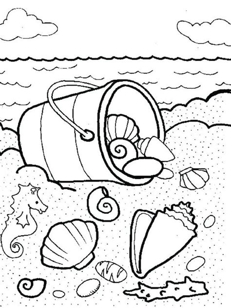 large shell coloring page shellfish  aquatic animals including soft