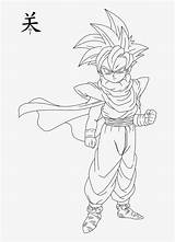 Gohan Coloring Drawing Teen Pages Transparent Cells Stock Nicepng sketch template