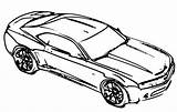 Camaro Outline Clipartmag Drawing sketch template