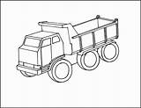 Truck Coloring Pages Dump Mail Printable Getcolorings Template sketch template