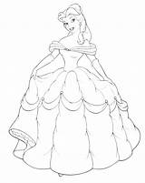Coloring Pages Princess Disney Belle Printable Kids Print Colouring Bell sketch template
