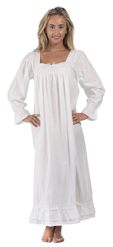 womens plus s z cotton victorian style nightgown sleep dress sleepwear
