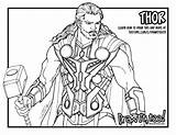 Thor Coloring Pages Getdrawings Hammer Printable sketch template