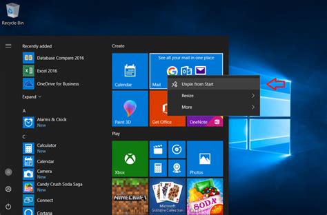 How Can I Customize The Start Menu In Windows 10 Using