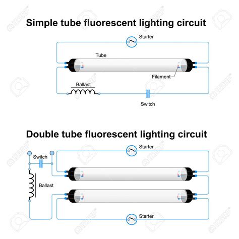 single fluorescent light wiring diagram