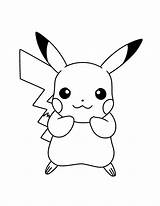 Coloring Pokemon Pages Pikachu Colouring Color Drawing Drawings Easy Cute Cool Picgifs Cartoon Line sketch template