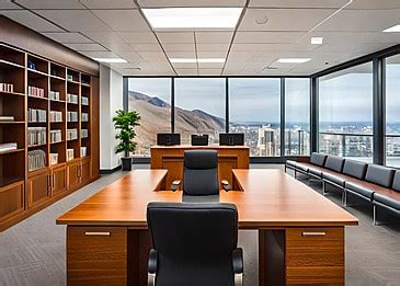 modern corporate executive business office  top floor background