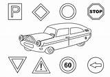 Stradali Segnali Traffic Automobile Verkehrsschilder Malbuch Signalisation sketch template