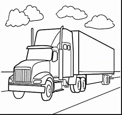 coloring pages truck  trailer luxury scania trailer truck  dump
