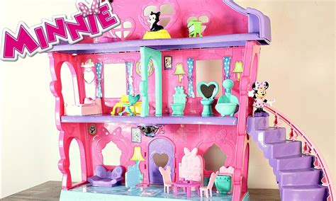 disney minnie mouse house dollhouse magical bow sweet home youtube