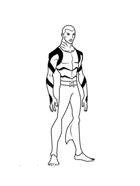 young justice coloring pages