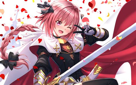 wallpaper astolfo fate apocrypha rider of black fate apocrypha fate