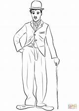 Chaplin Colorear sketch template