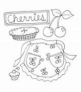 Stamps Digi Dearie Cherries sketch template