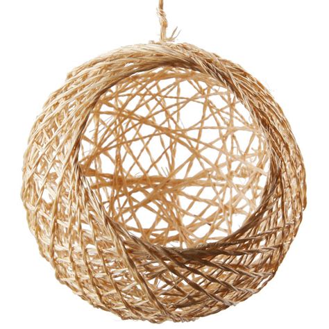 natural sinamay birds nest ball ornament birds butterflies birds