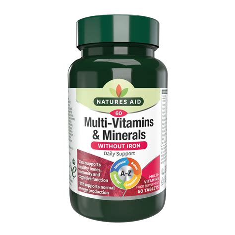 multivitamin  iron natures aid