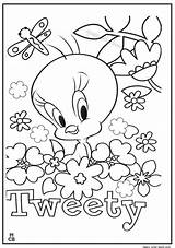 Tweety Coloring Bird Pages Sylvester Printable Getcolorings Color Getdrawings sketch template