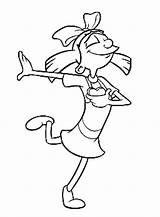 Arnold Coloring Pages Hey Helga Popular sketch template