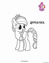Pony Little Coloring Applejack Pages Crystal Empire Printable sketch template
