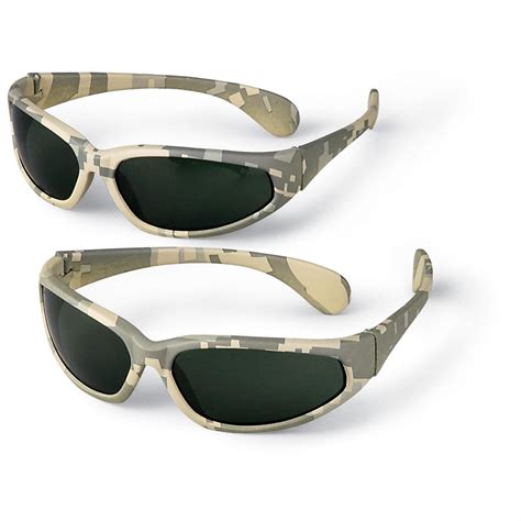 2 Prs Military Style Sunglasses 123845 Goggles