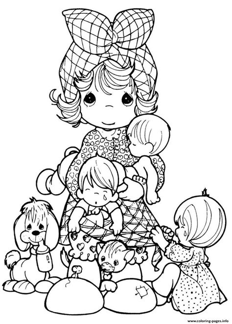 adult precious moments coloring page printable